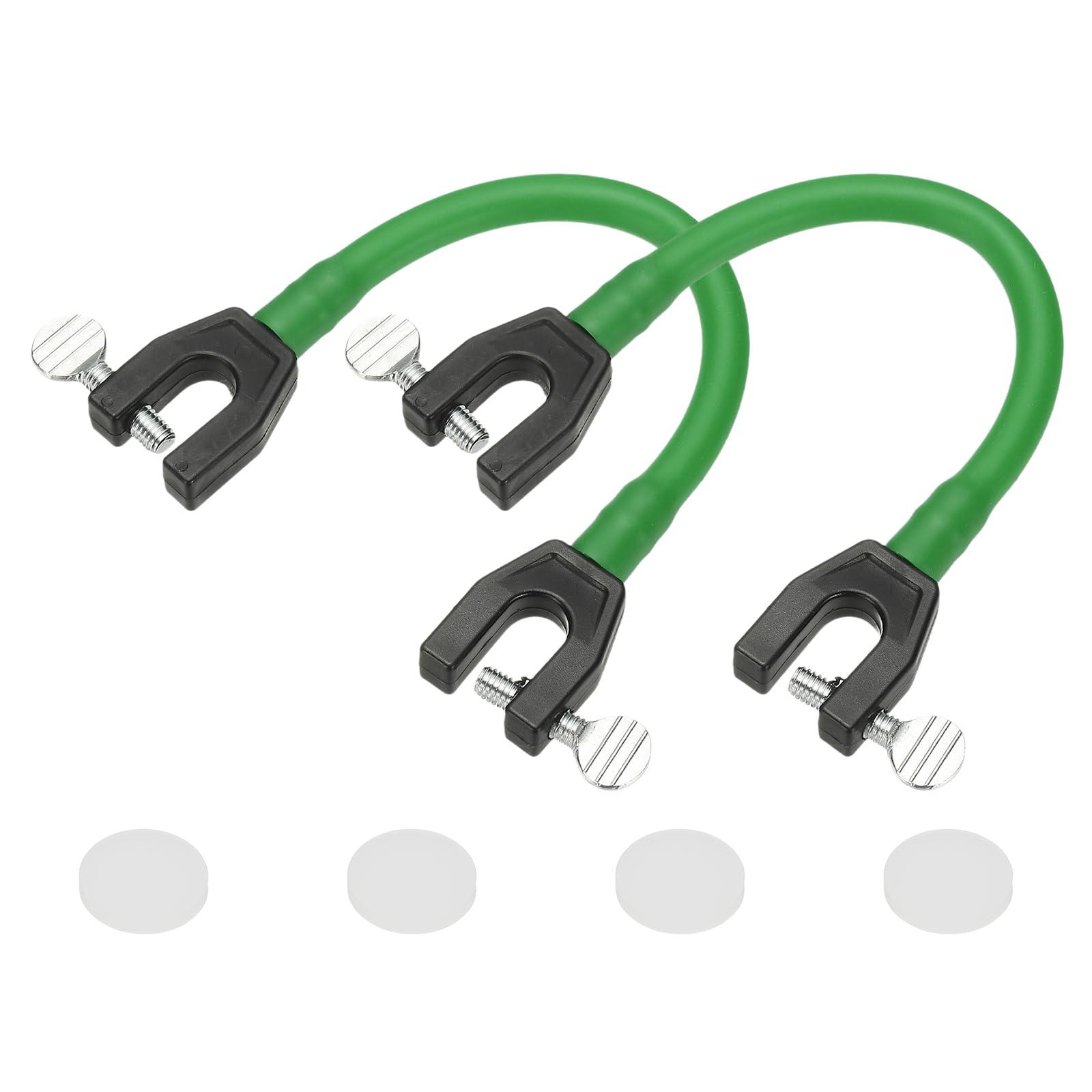 YELARXI Ski Tip Connector, Snowboard Clip Ski Training Aid Basic Turning Portable Durable Holder Skiing Accessories- Fit for (Beginners Skiing Training/Speed Control) 2 Pcs & Dark Green