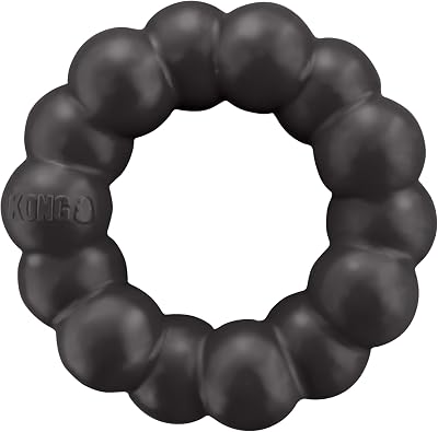 KONG Extreme Ring - Jouet annulaire en caoutchouc naturel durable pour des habitudes de mastication saines - Jouet à mâcher prend en charge la santé dentaire des chiens - Jouet pour chien prend en charge les instincts pendant le temps de jeu - pour les chiens XL
