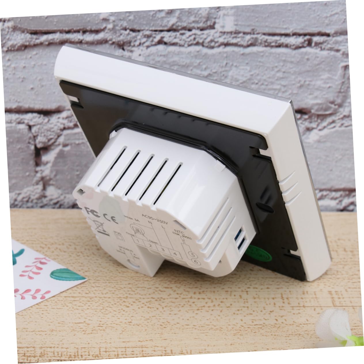 VILLCASE Programmierbarer Digitaler Thermostat 3a Mit Touchscreen Ntc Sensor Weiß Für Fußbodenheizung Und Gaskessel Heizsystem