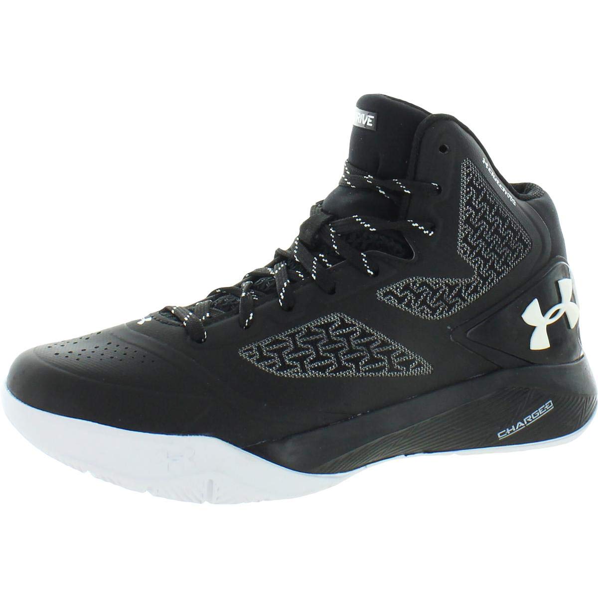 Under Armour Mens ClutchFit Drive 2 Charged Basketball Shoes B/W 5 Medium (D) Black/White