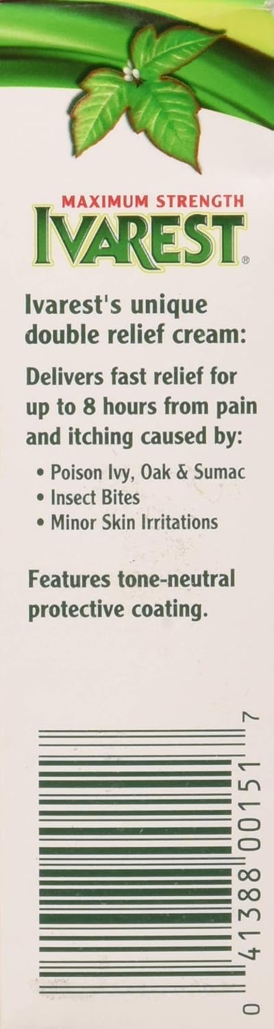 Ivarest 8 Hour Maximum Strength Anti - Itch Cream - 2 Oz