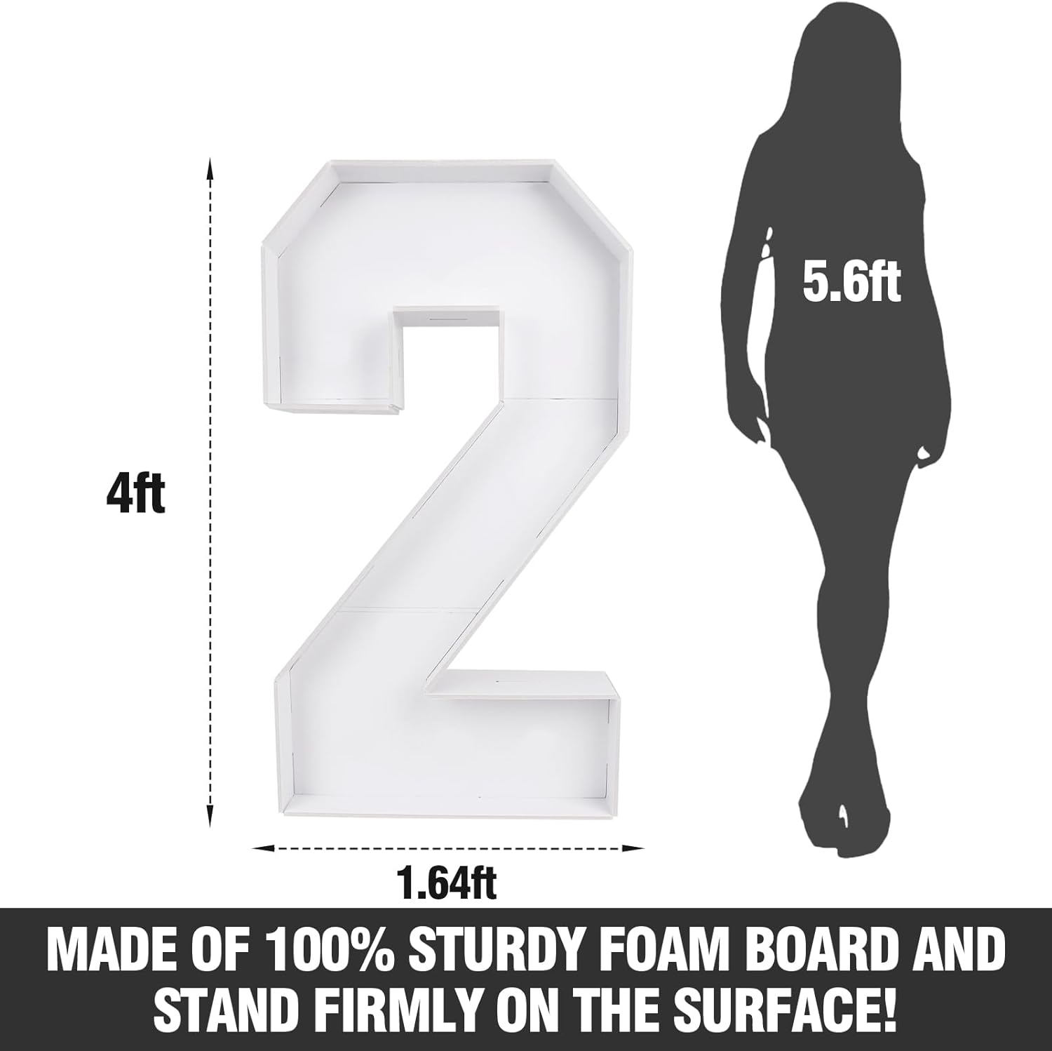 2026 Graduation Decorations - 4FT Large Pre-Cut 2026 Light-Up Marquee Numbers Kit - Mosaic Foam Board Sign - Class of 2026 Party Supplies Decor for Kindergarten Preschool High School College Prom