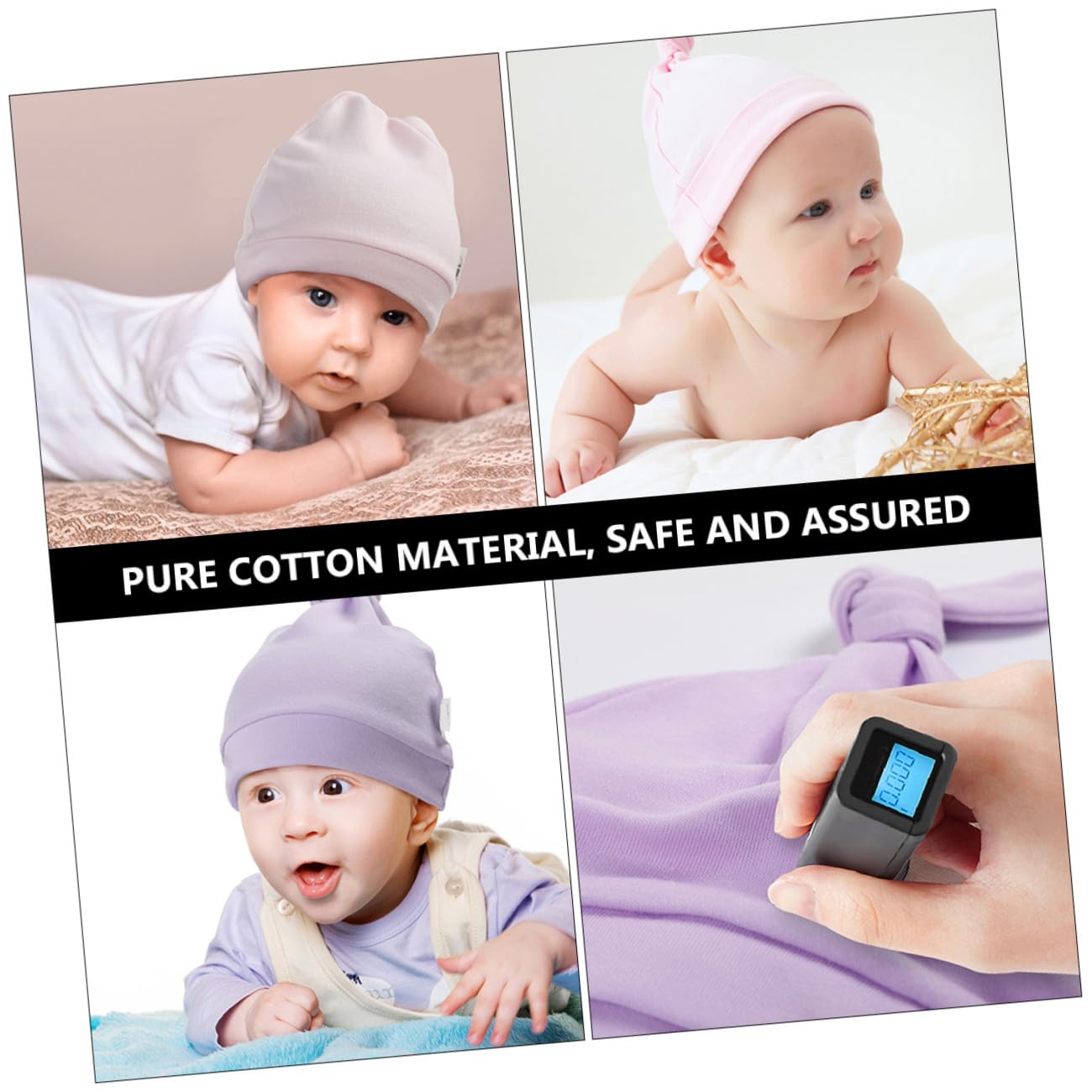 Healvian Gorro para Bebés De Pack De Sombreros Y Transpirables para Recién Nacidos Accesorio para Ocasiones Familiares