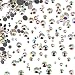WILLBOND 1000 Pieces Mixed Size Hot Fix Round Crystals Gems Glass Stones Hotfix Flat Back Rhinestones 1.5-6 MM (Crystal AB Color)