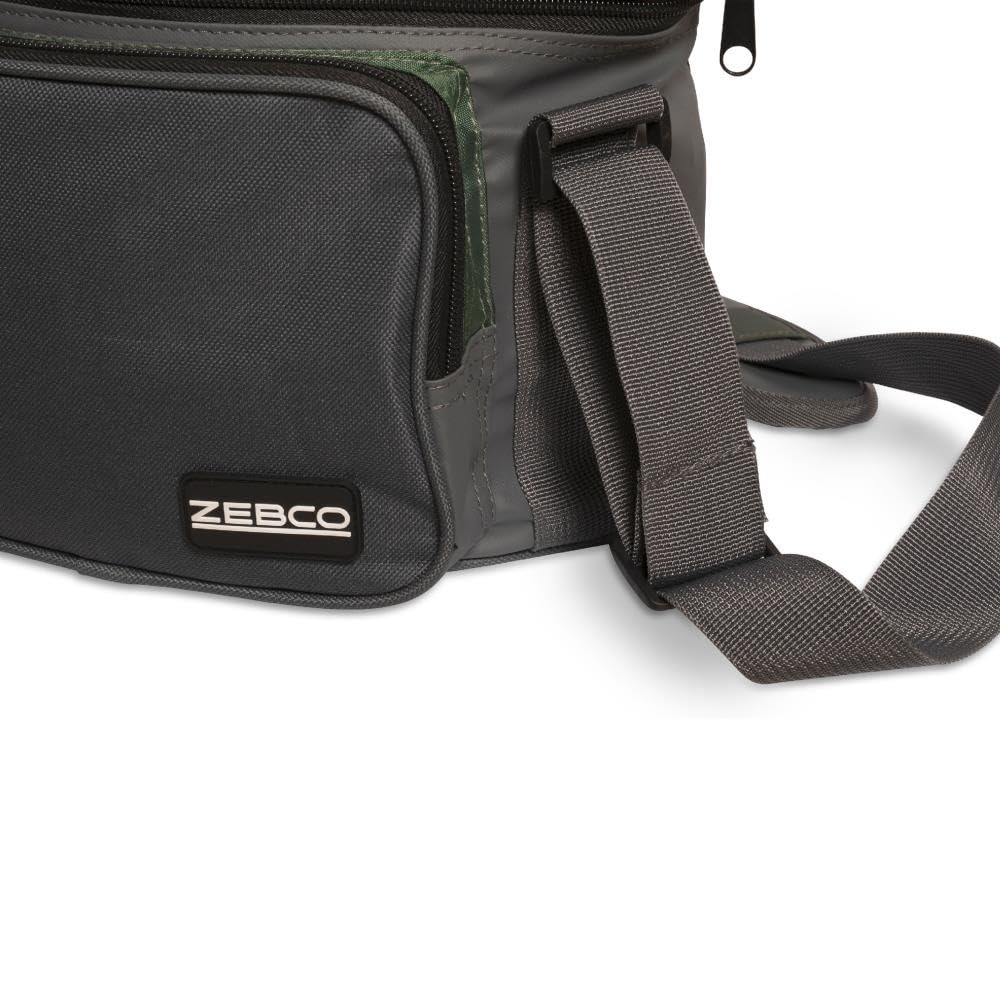 Zebco Fischkorb grün/grau Angelkorb Fischbehälter Fischbehälter 40cm x 39cm x 20cm