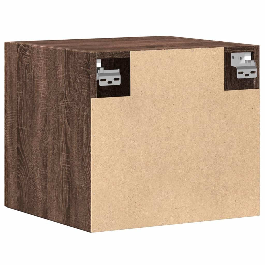 Armadio da parete marrone effetto rovere, 45 x 42,5 x 40 cm, in