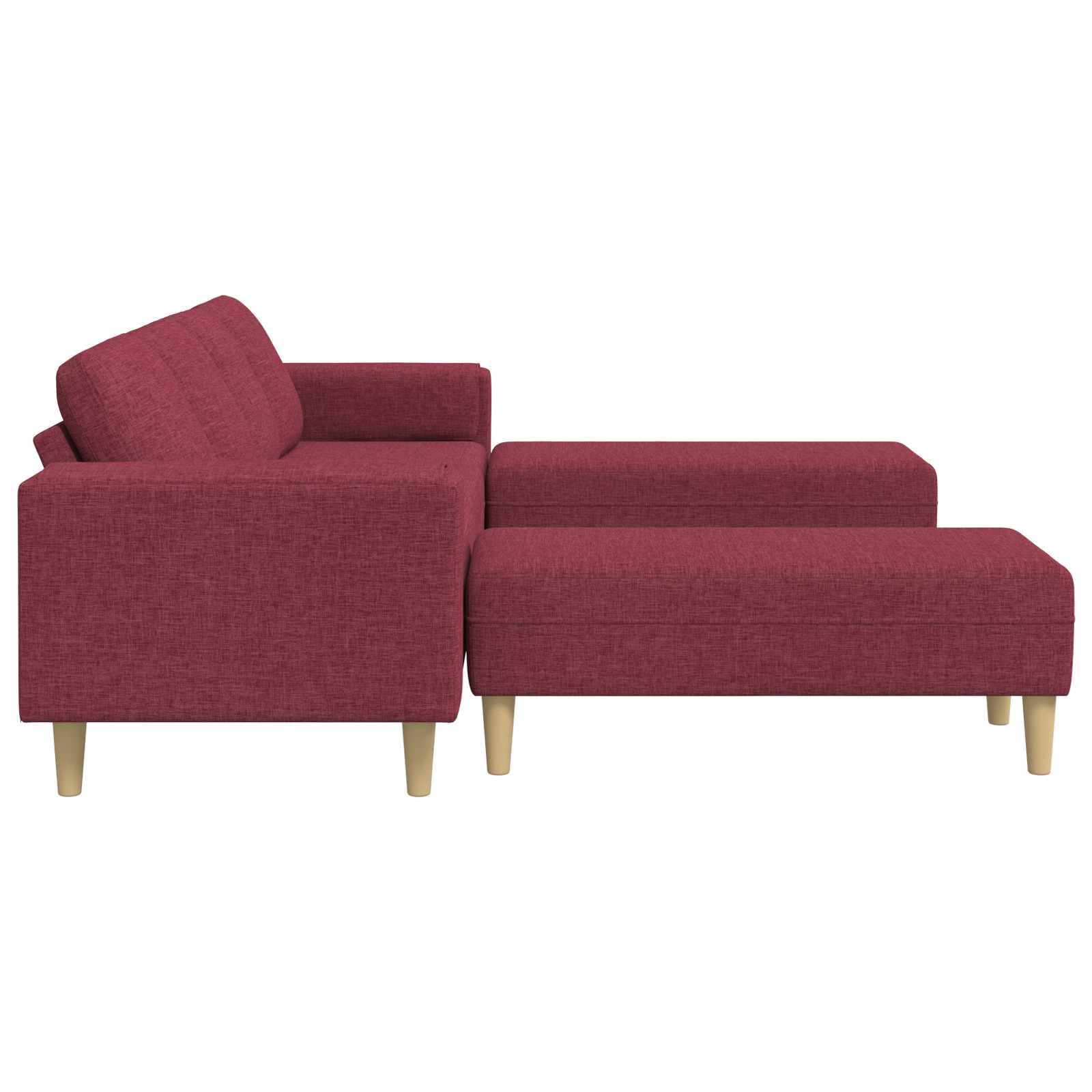 Sofa do salonu, 3-częściowa, z poliestru, z wypełnieniem piankowym, trwała, do relaksu i spotkań towarzyskich