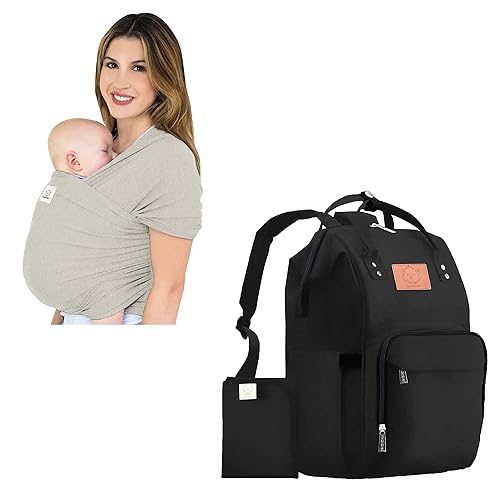Miniatura 1 de KeaBabies Mochila portabebés y bolsa de pañales Todo en 1 Original transpirable para bebé, ligera, manos libres Bolsa de viaje impermeable