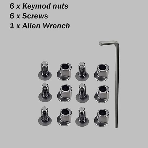 Miniatura 5 de Gotical Sección de riel mod de aluminio de 5 ranuras para llave mod cinco ranuras llave mod carril Picatinnii sección de riel (paquete de 1-13