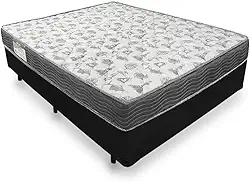 Cama Box Casal + Colchão De Espuma D33 - Ortobom - Iso 100 138x188x53cm