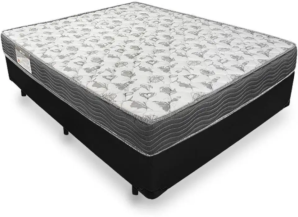 Cama Box Casal + Colchão De Espuma D33 - Ortobom - Iso 100 138x188x53cm