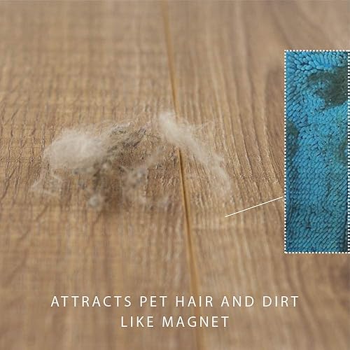 Miniatura 5 de Molly's Marvelous - Juego de 2 almohadillas de microfibra lavables reutilizables para limpieza de suelos húmedos y secos, se adaptan a cabezales