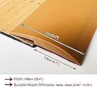Vista 3 de Tira de transición autoadhesiva para umbral de alfombra a madera, cubierta protectora de borde de suelo ligera, para transiciones con diferencias