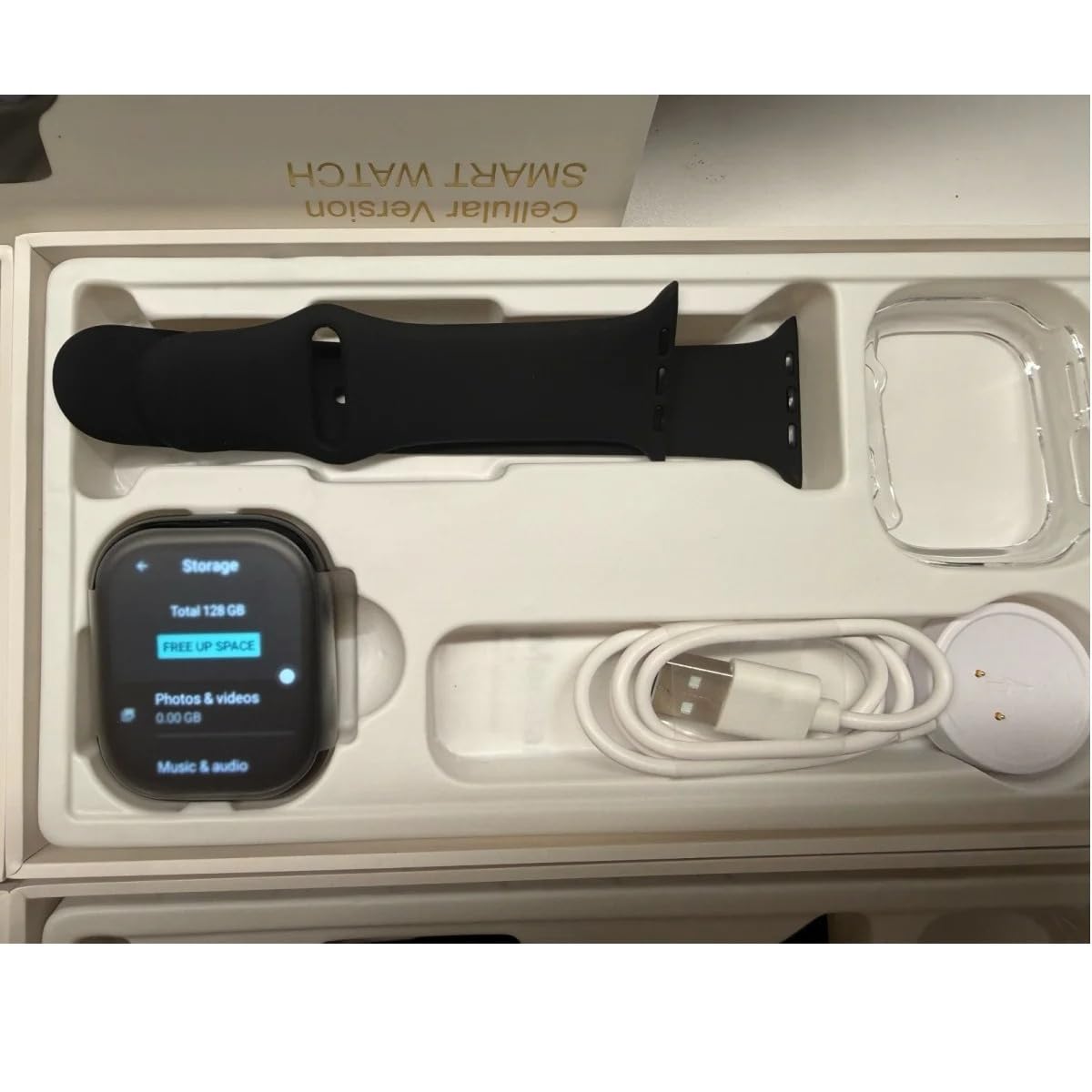 CD99 Watch X Montre connectée 5,8 cm AMOLED 5G LTE avec caméra rotative à 180 °, GPS, WiFi, fente pour carte SIM, surveillance de la santé (noir, 16 Go, 256 Go)