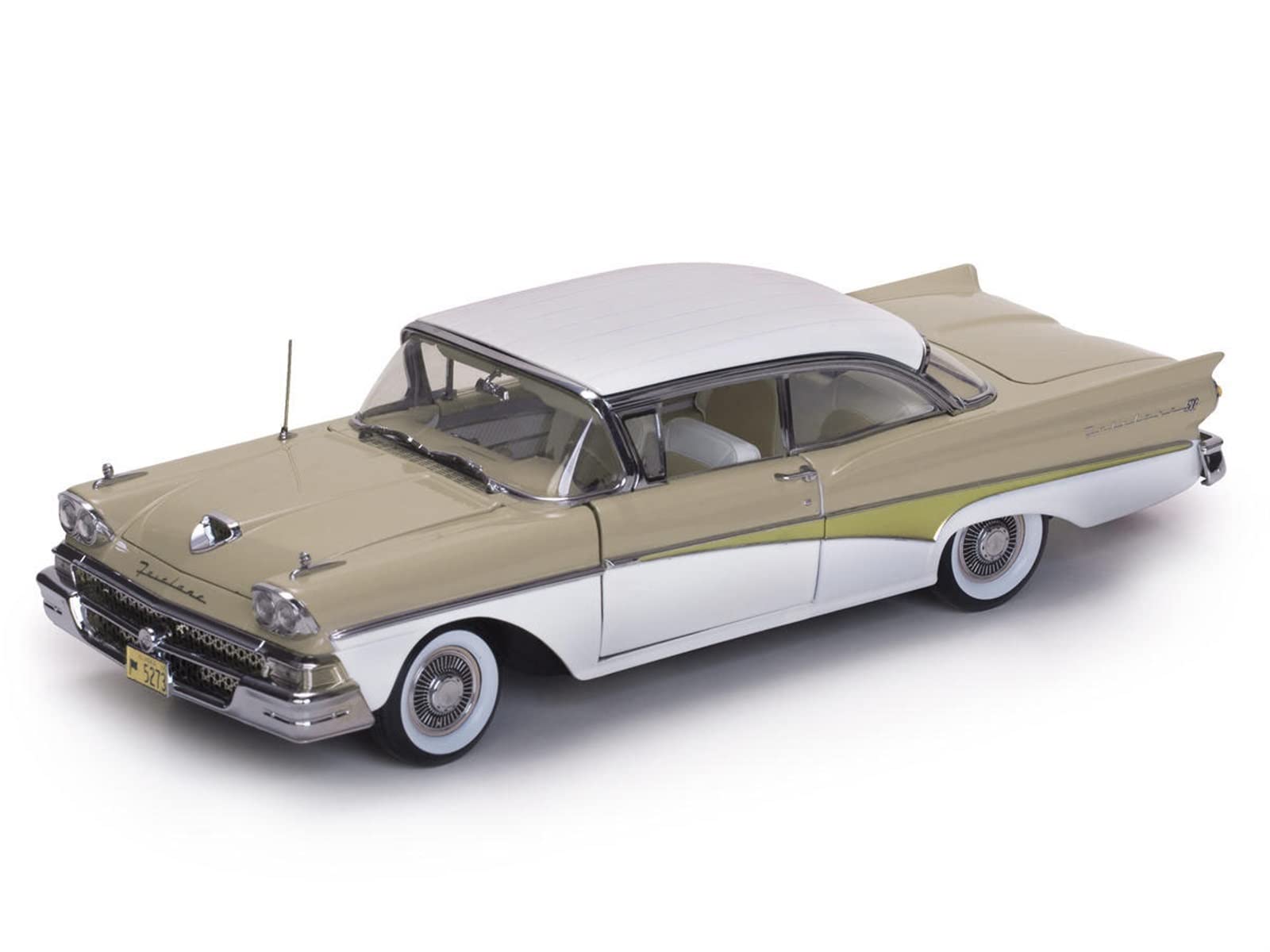 RCESSD scale car model 1:18 For Ford Fairlane 500 1958 Classic Car Alloy Replica Car Die-cast Finished Model Car Display collect vehicles