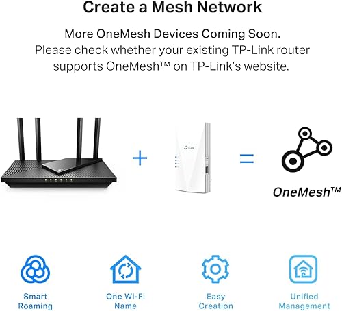 Miniatura 18 de TP-Link Extensor de alcance WiFi AC1900 RE550 Amplificador repetidor inalámbrico de doble banda con puerto Gigabit Ethernet Hasta 2200 pies