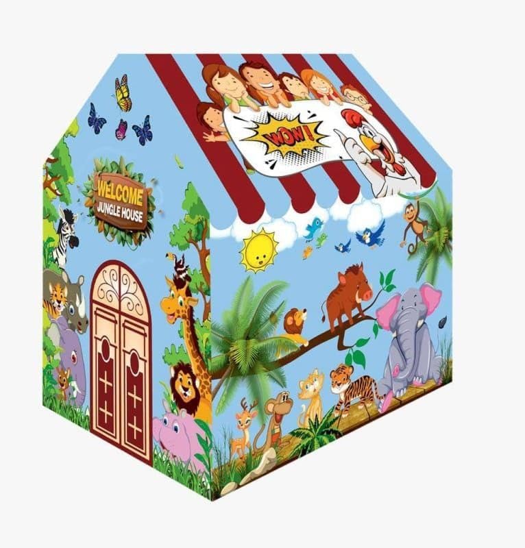 GLOW TODAY Play Tent Houses for Kids Outdoor and Indoor Kid Play House Castle Tent Toys for 2-8 Years Old Kids Children Boy Girls Portable Kid Castle Playhouse for Girls & Boys (Jungle House Theme) (B0DCVQHC7B) Amazon Price History, Amazon Price Tracker