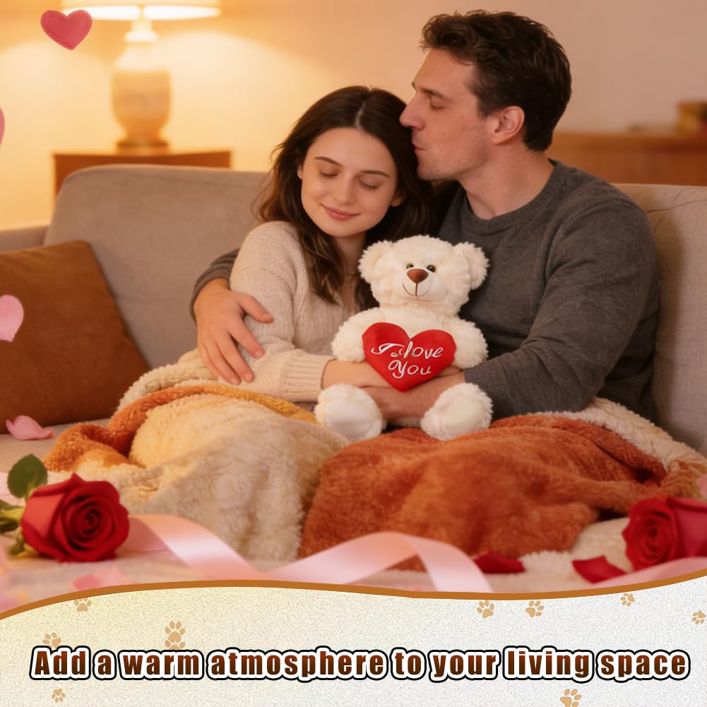 Vexthorion Love Teddy Bears Plush, Bears Plush Toy With Rose - Image 4