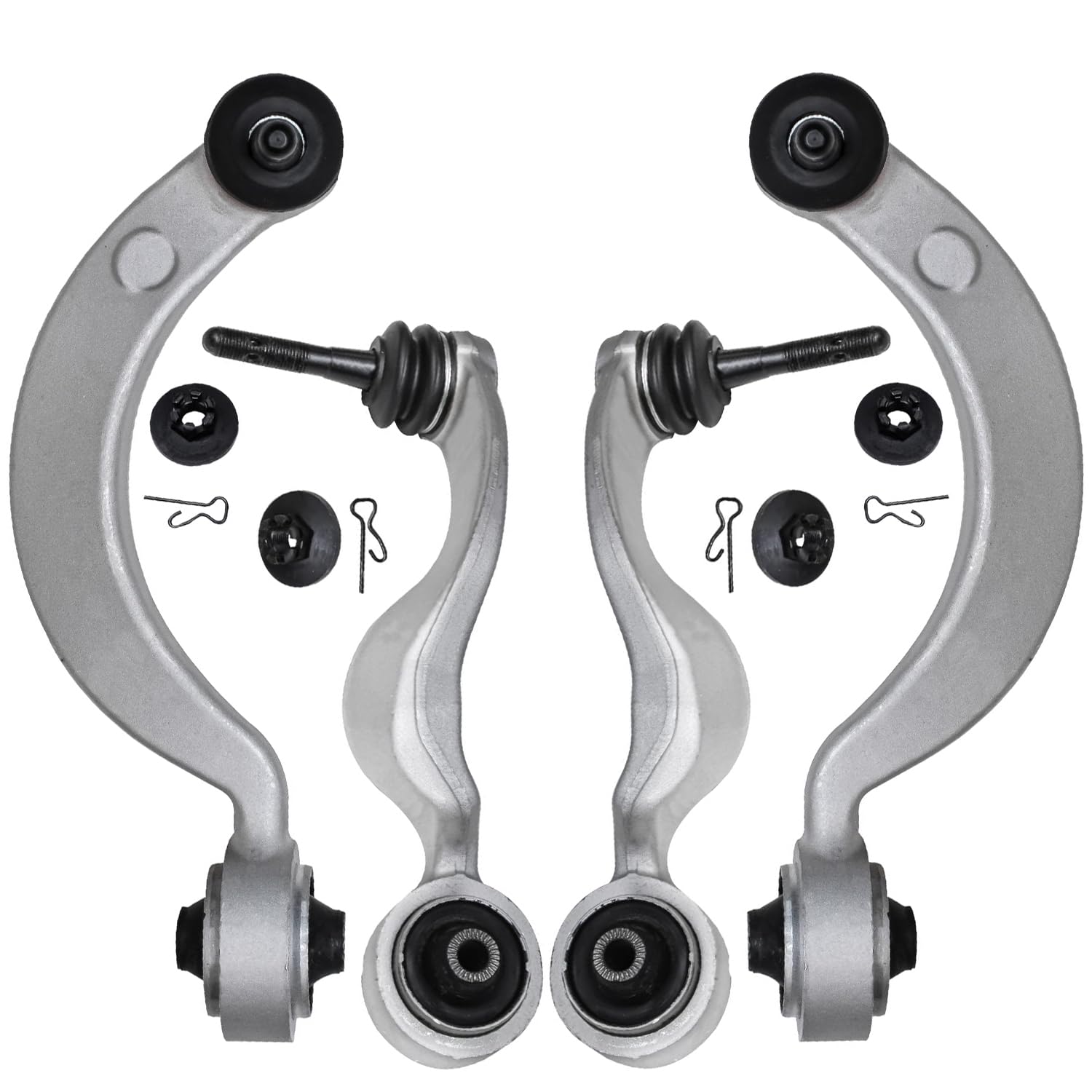 Detroit Axle - RWD Front End Control Arms Kit for 07-17 Lexus LS460, 4