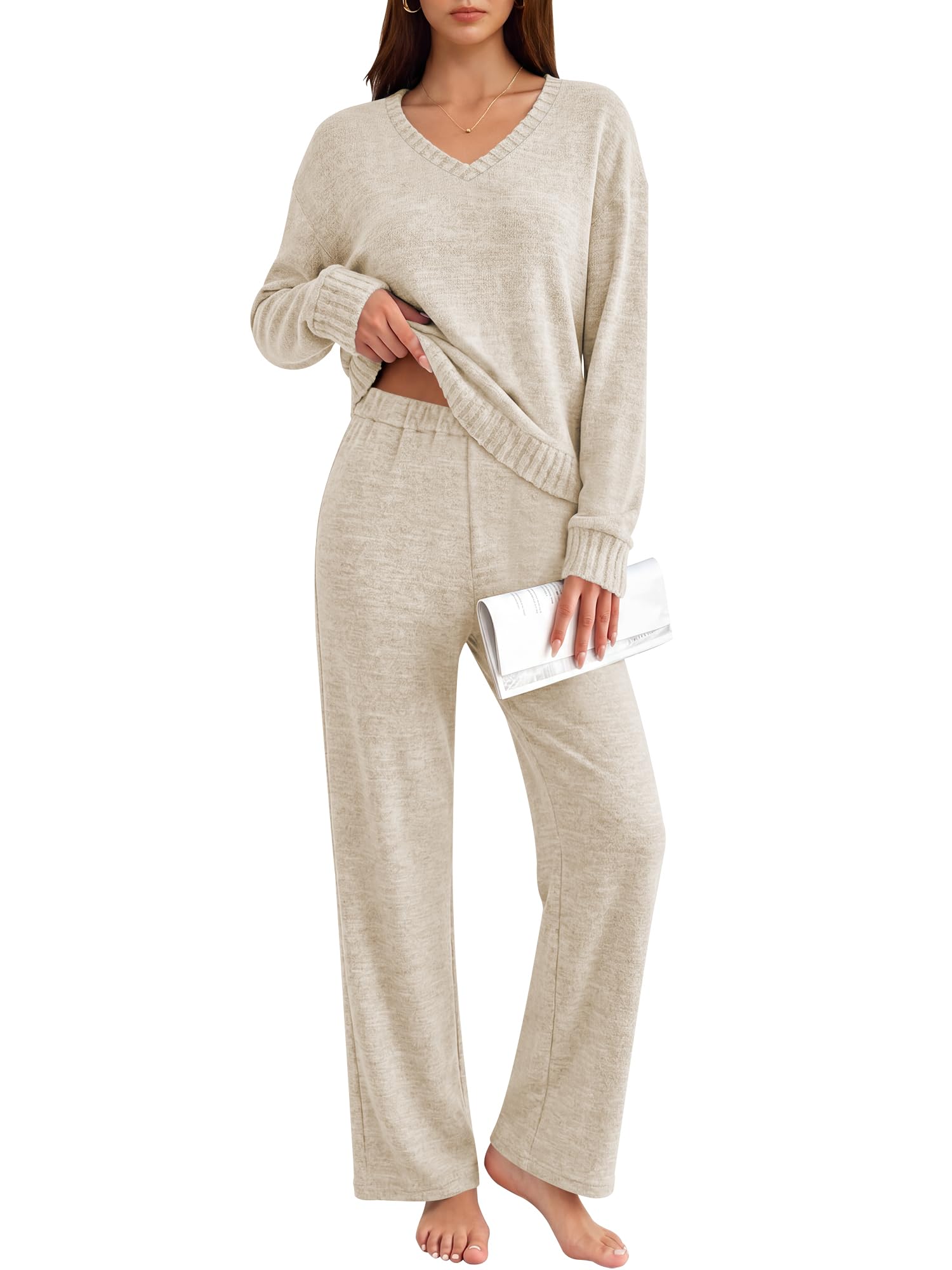 40% ANRABESS Pajamas for Women Set Comfy 2 Piece Lounge Outfits