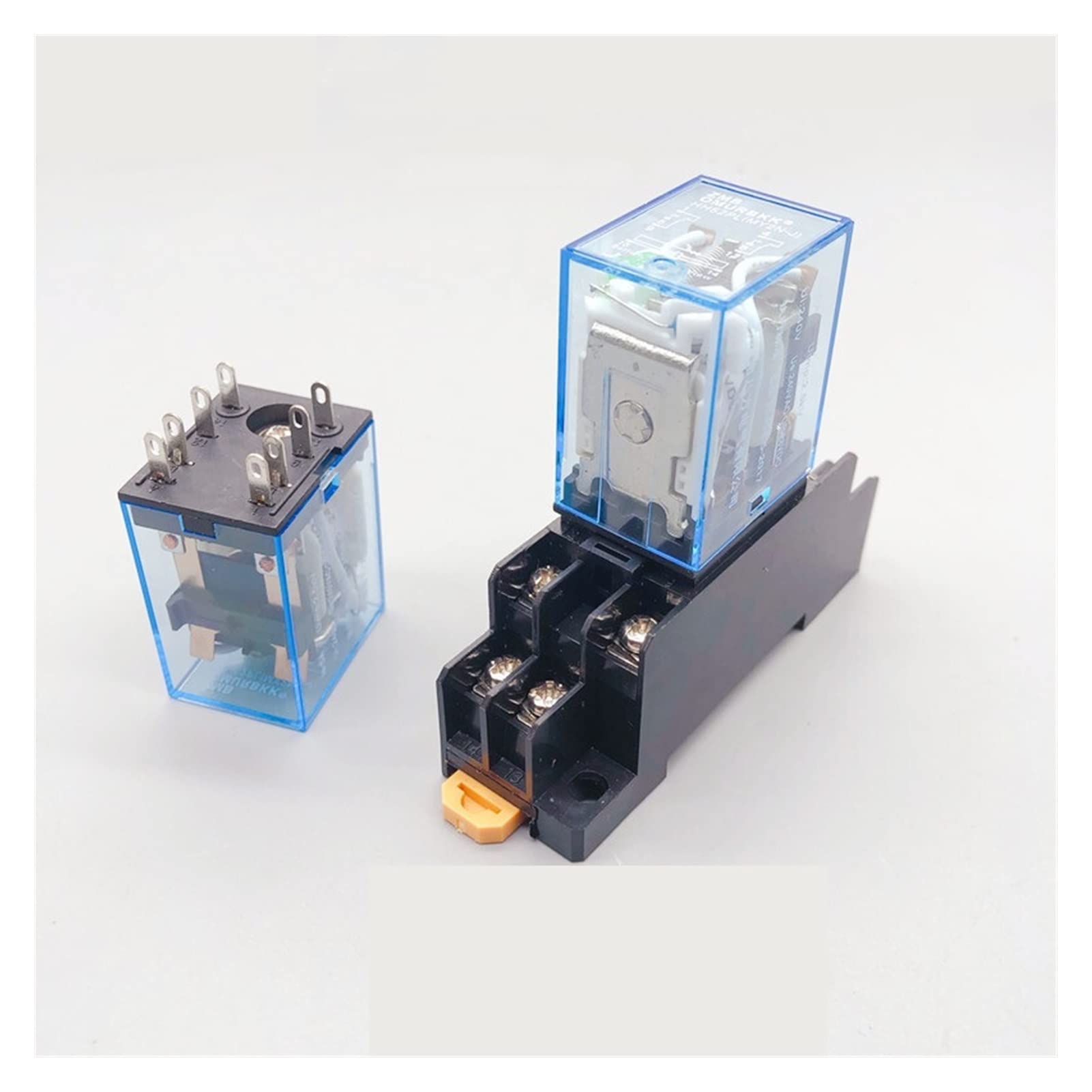 Relais électromagnétique MY2NJ DPDT avec socle LED AC 220V pour circuit