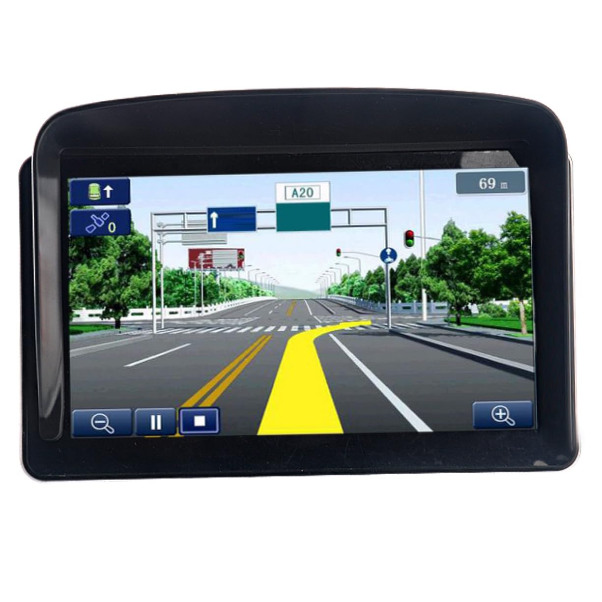 Happyyami Reflective Sunshade for Navigator Black Reduces Glare Easy Installation for Driving Enhances Navigation Visibility