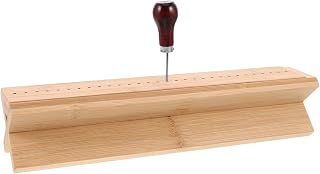 Wood Book Binding Cradle with Awl for Manual Paper Punching