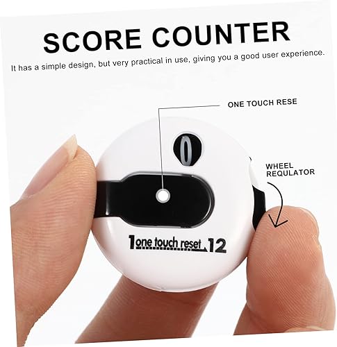 Miniatura 7 de Kisangel Clip de golfista de golf Mini Golf Stroke Counter Keeper hasta 12 puntuaciones de tiro contador de puntuación para accesorios de accesorios