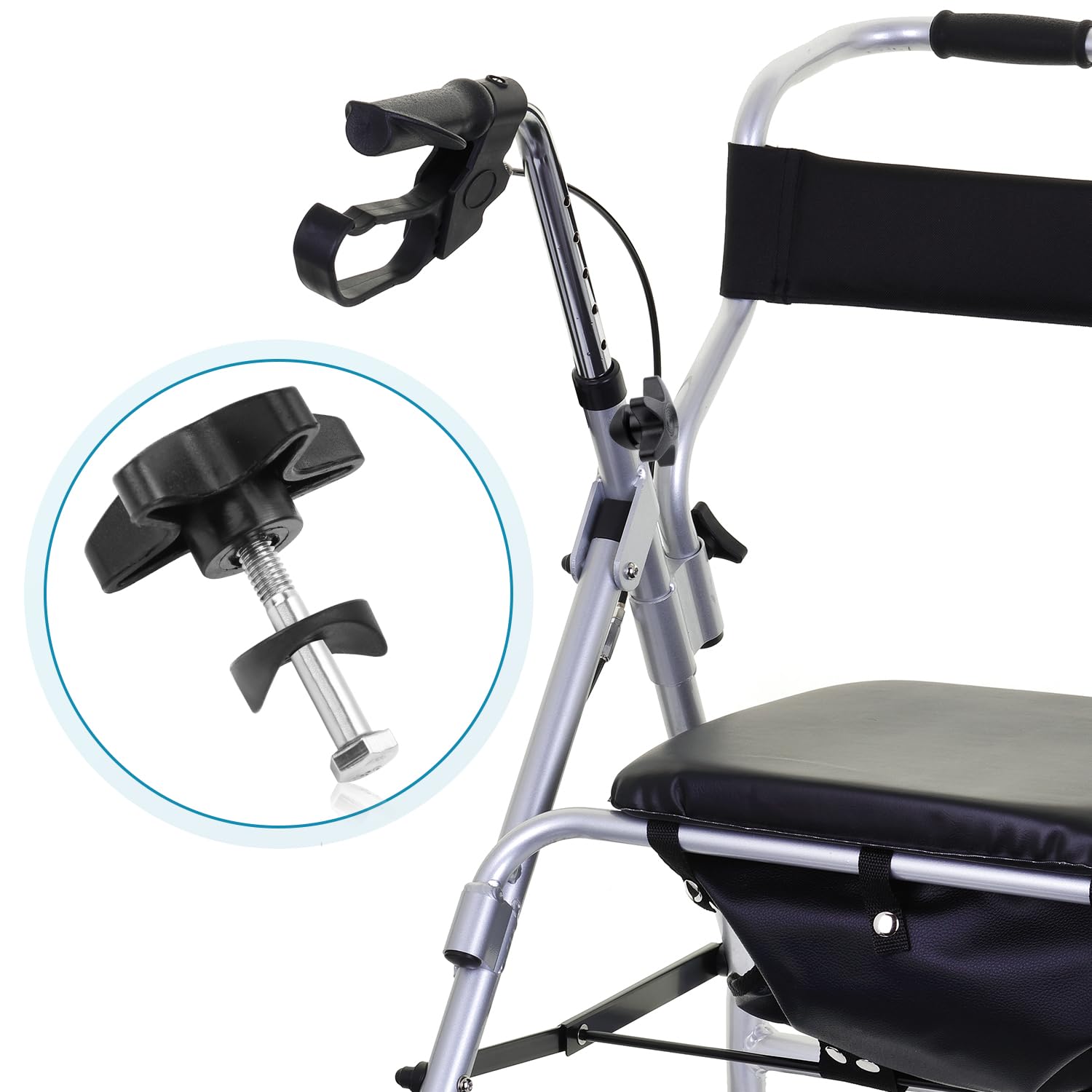 Amazon.com: Tinoaly 2 Sets Rollator Walker Replacement Knobs