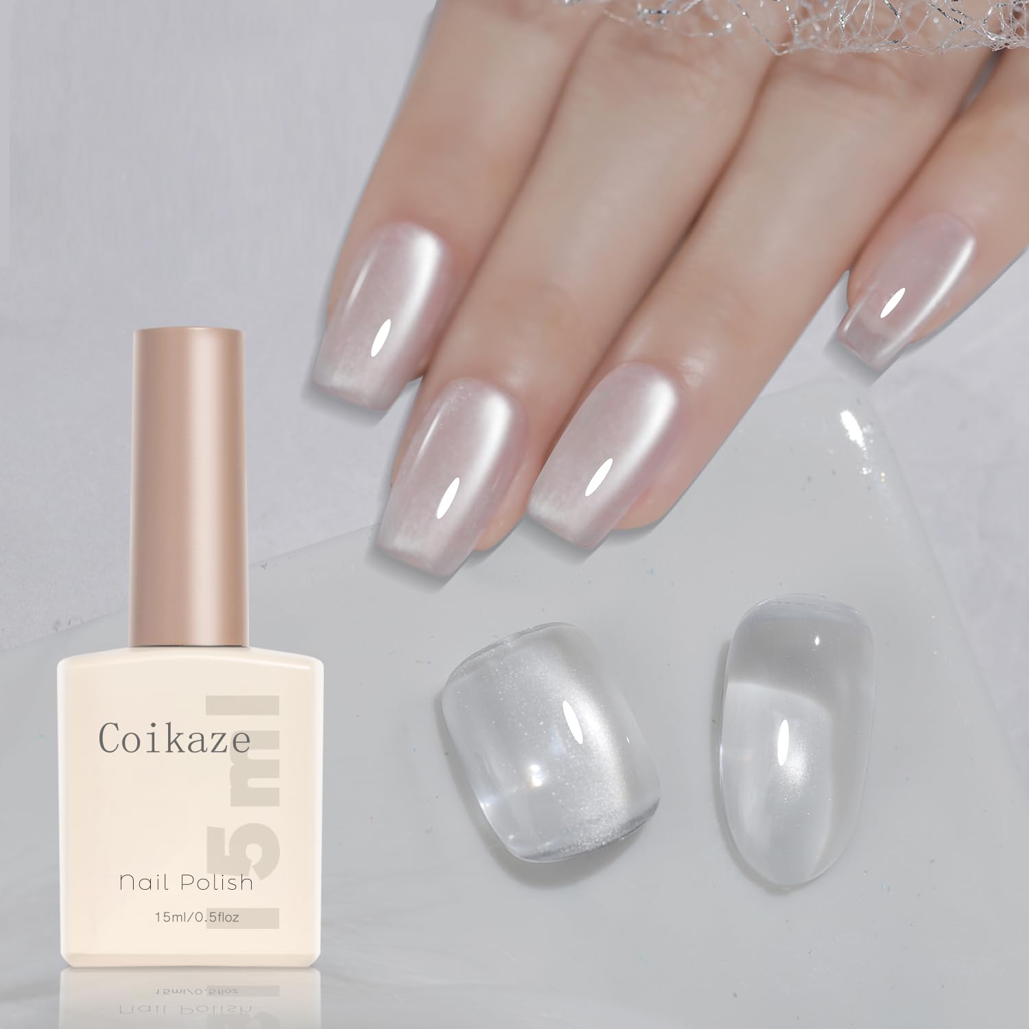 Amazon | Coikaze マグネットネイル 単色 超微粒子 マグネットジェル