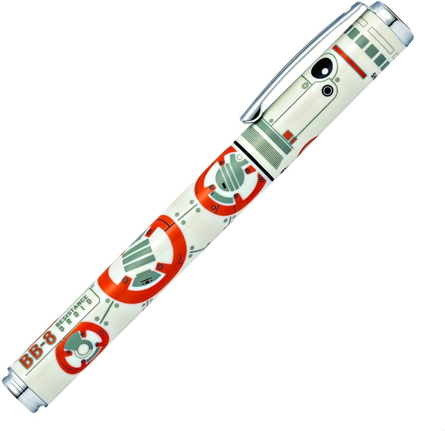 Sheaffer Star Wars BB-8 with BB-8 themed design and authentic character details, Polished appointments Medium Stainless Steel nib Fountain Pen