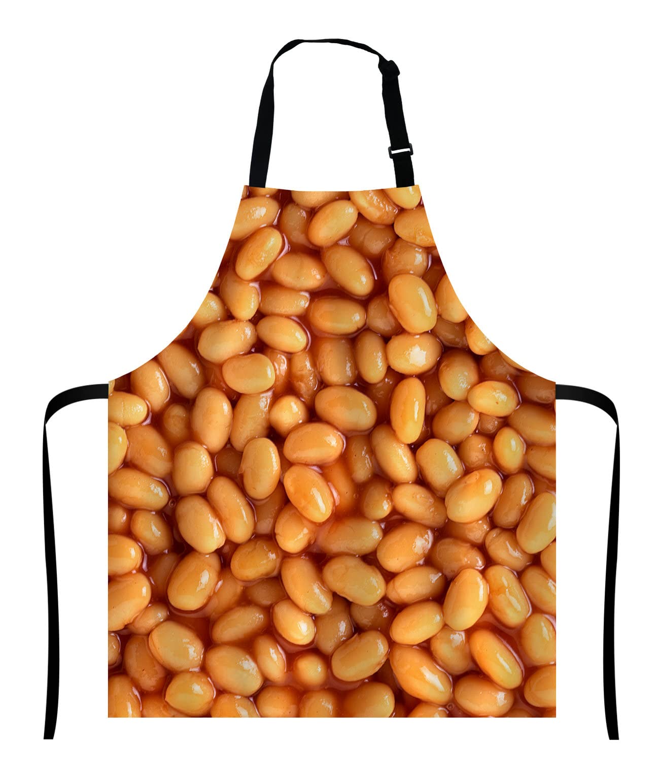 Wasach Unisex Multi 14 Funny Baking Apron Baked Beans And Novelty Cooking Chef Present For Men And Womens Baking Present Full Bbq Grilling Kitchen