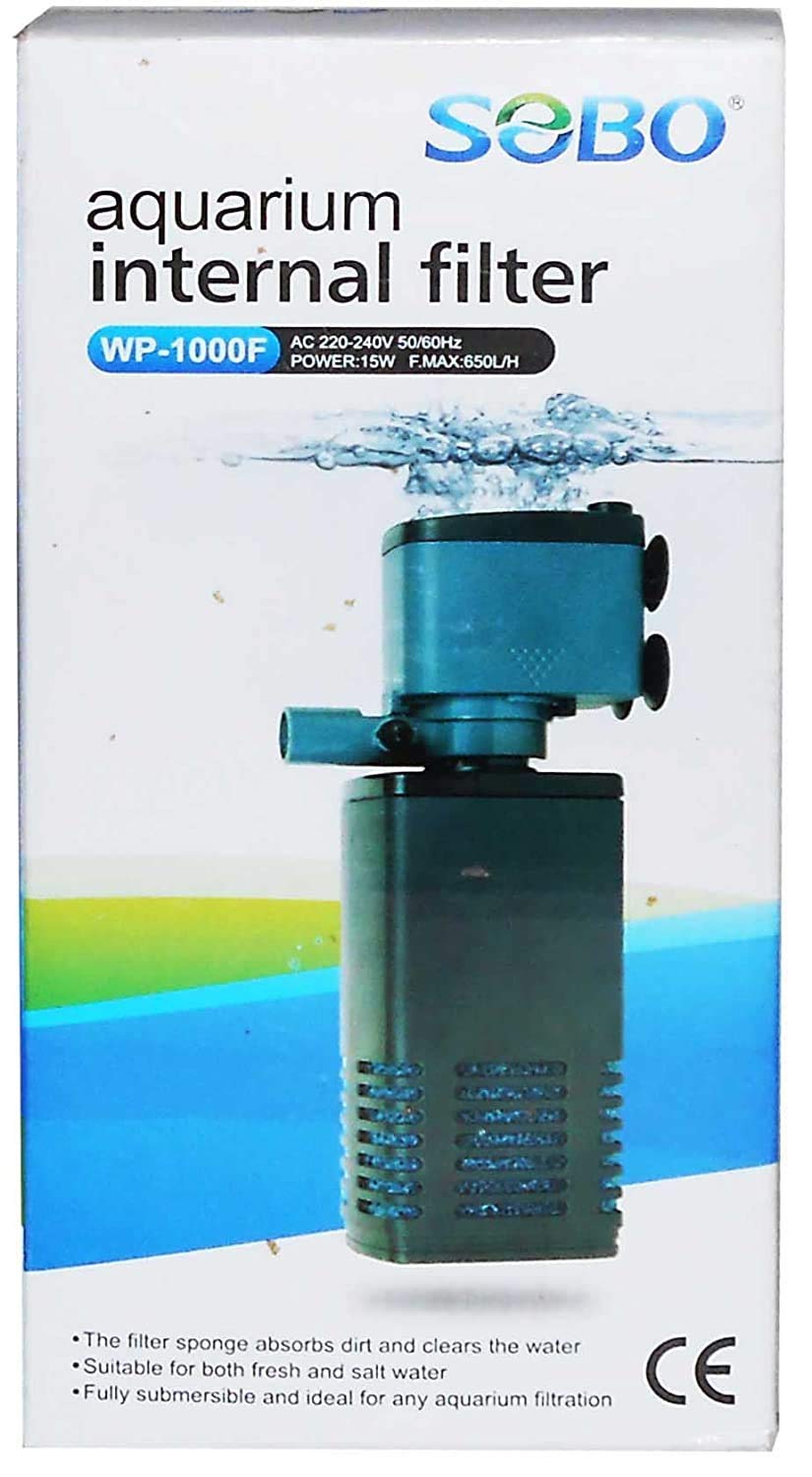 TFL SOBO Aquarium Internal Filter WP-1000 F Corner (Mechanical Filtration for Salt Water and Fresh)