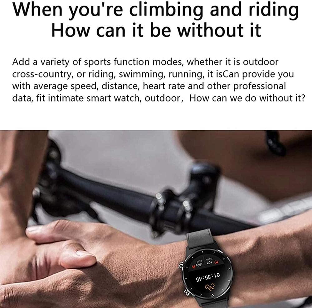 Inteligentny zegarek dla mężczyzn Sport Wiele trybów sportowych Krokomierz GPS Obsługa pełnego dotyku dla iOS i Androida (kolor: A) (A) little surprise