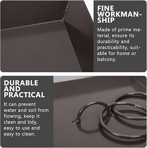 Miniatura 5 de DOITOOL Cuenca de cadena de lluvia negra moderna al aire libre decorativo cuenco grande titular de la lluvia para jardín