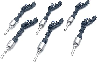6PCS FX23-9F593-AC 0261500237 Fuel Injectors Compatible for Jaguar F-Type XF XFR 3.0L 13-15, ZDTOPA Parts