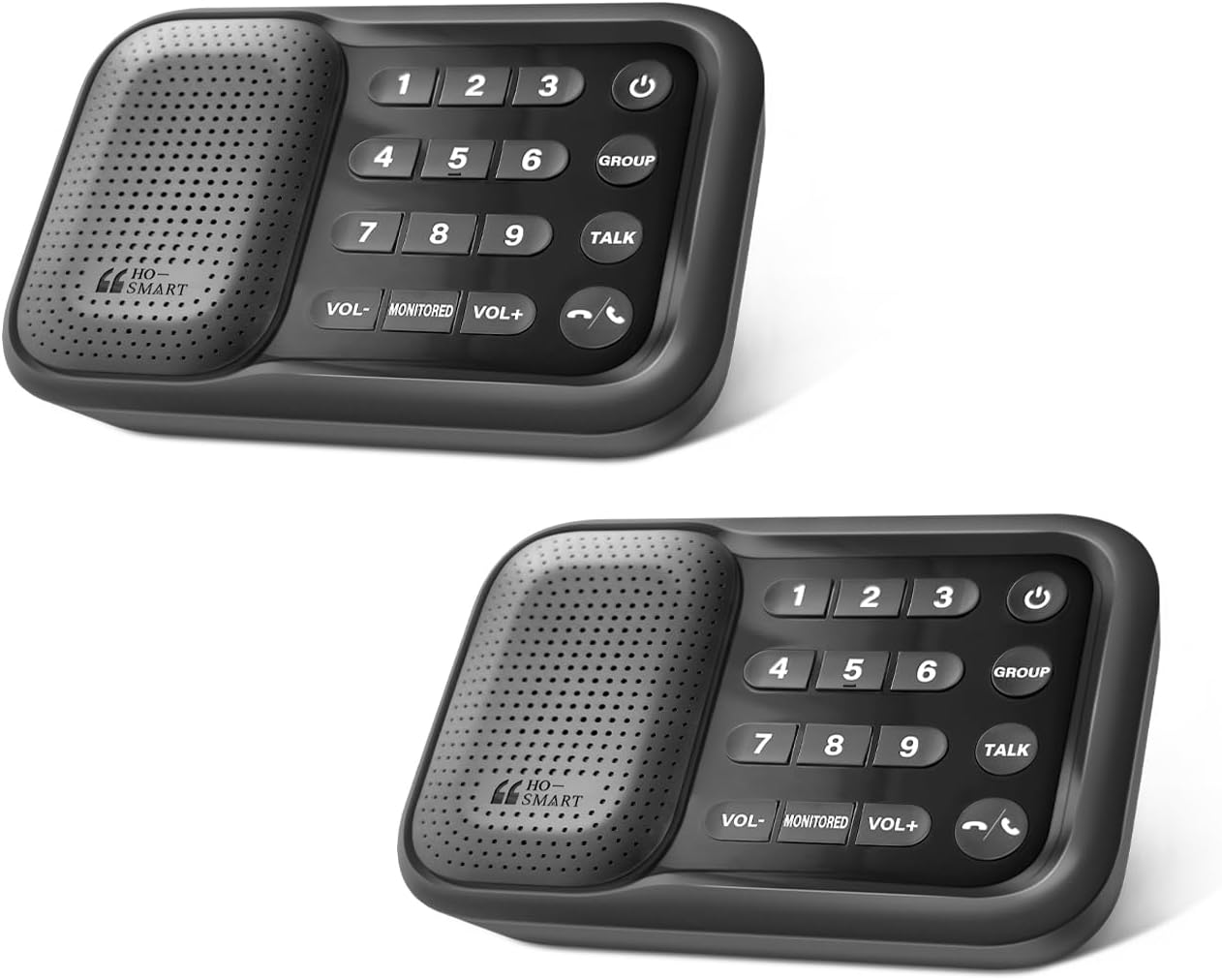 Hosmart Intercoms Wireless for Home, 2024 Upgraded Full Duplex Wireless Intercom System for Home Use, Battery Powered Intercom 1500 Feet Range Portable Home Intercom for Business