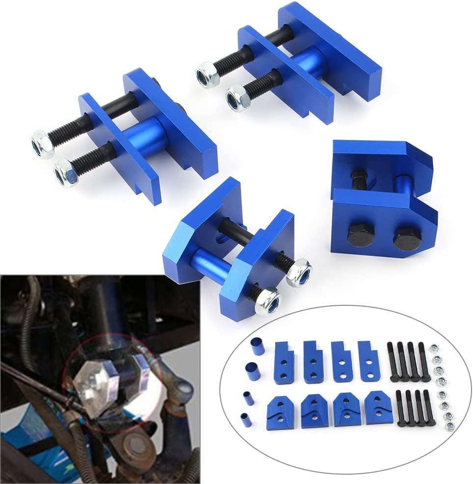 FSFY CNC Full Lift Kit 2'' ATV Full Lift Kits for Yamaha Rhino 450 2004-2010, 2004-2007 Rhino 660, 2008-2015 Rhino 700, Blue
