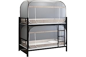 Portable Pop-Up Bunk Bed Mosquito Net for Kids Camping