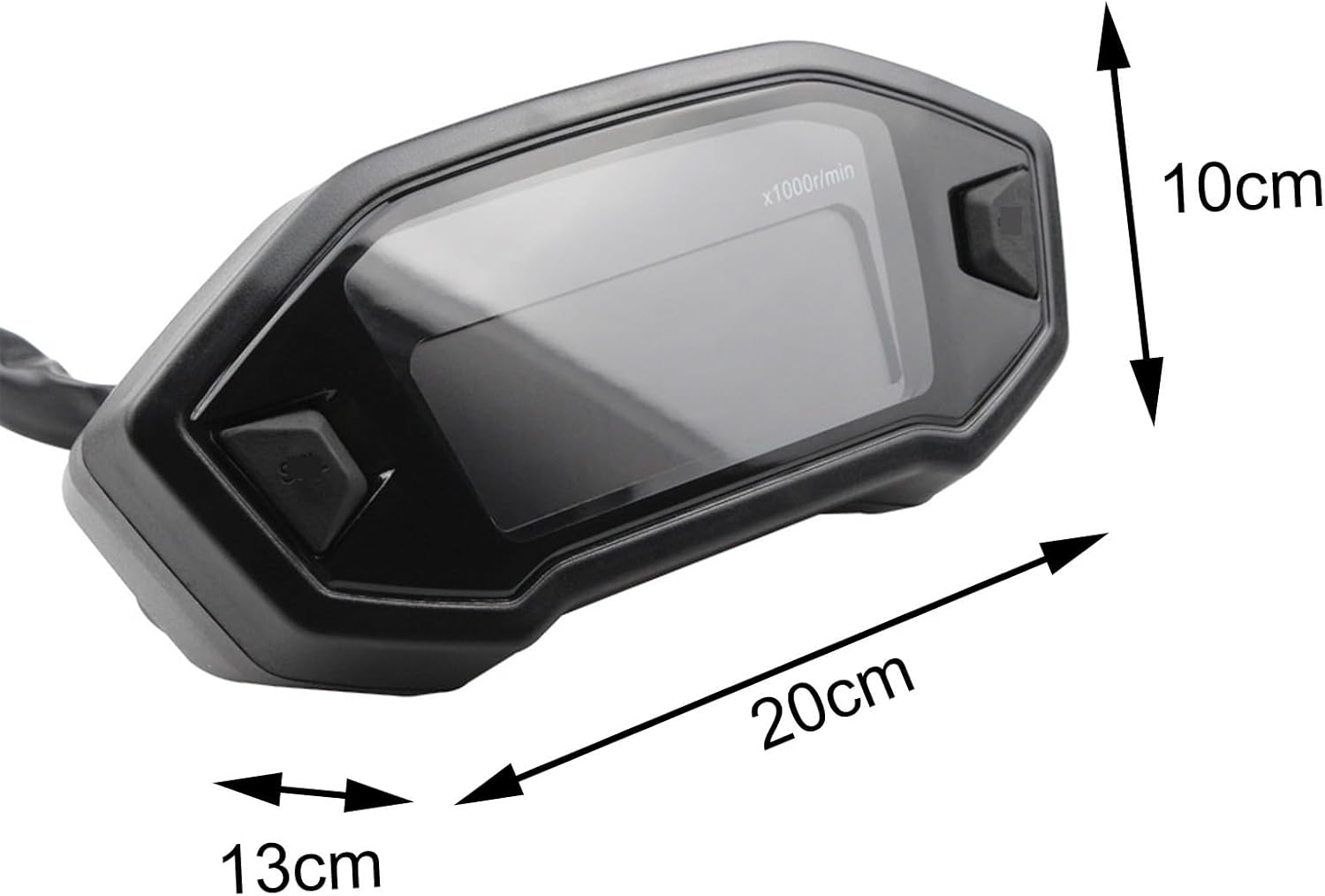 Motorcycle Odometer Gauge Motorcycl Digital Tachometer Odometer For 1 2 4 Cylinder Motorcycles with DC 12V Universal Replacement Adjustable meter