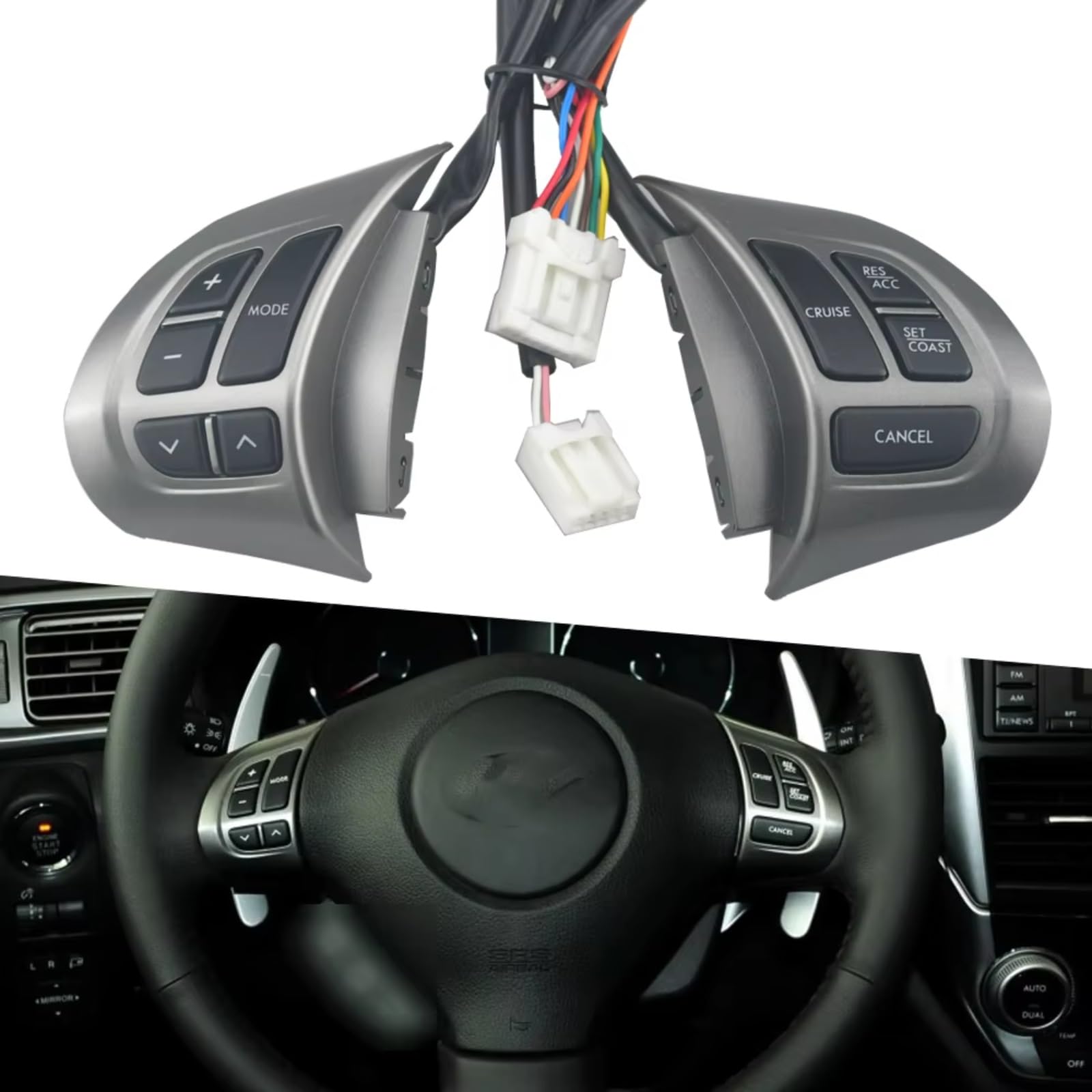 Interruttore Volante Compatibile Con Subaru Per Forester 2011 2012 Interruttore Di Controllo Della Velocità Volante Multifunzione Pulsante Audio Kit Di Accessori Per Auto