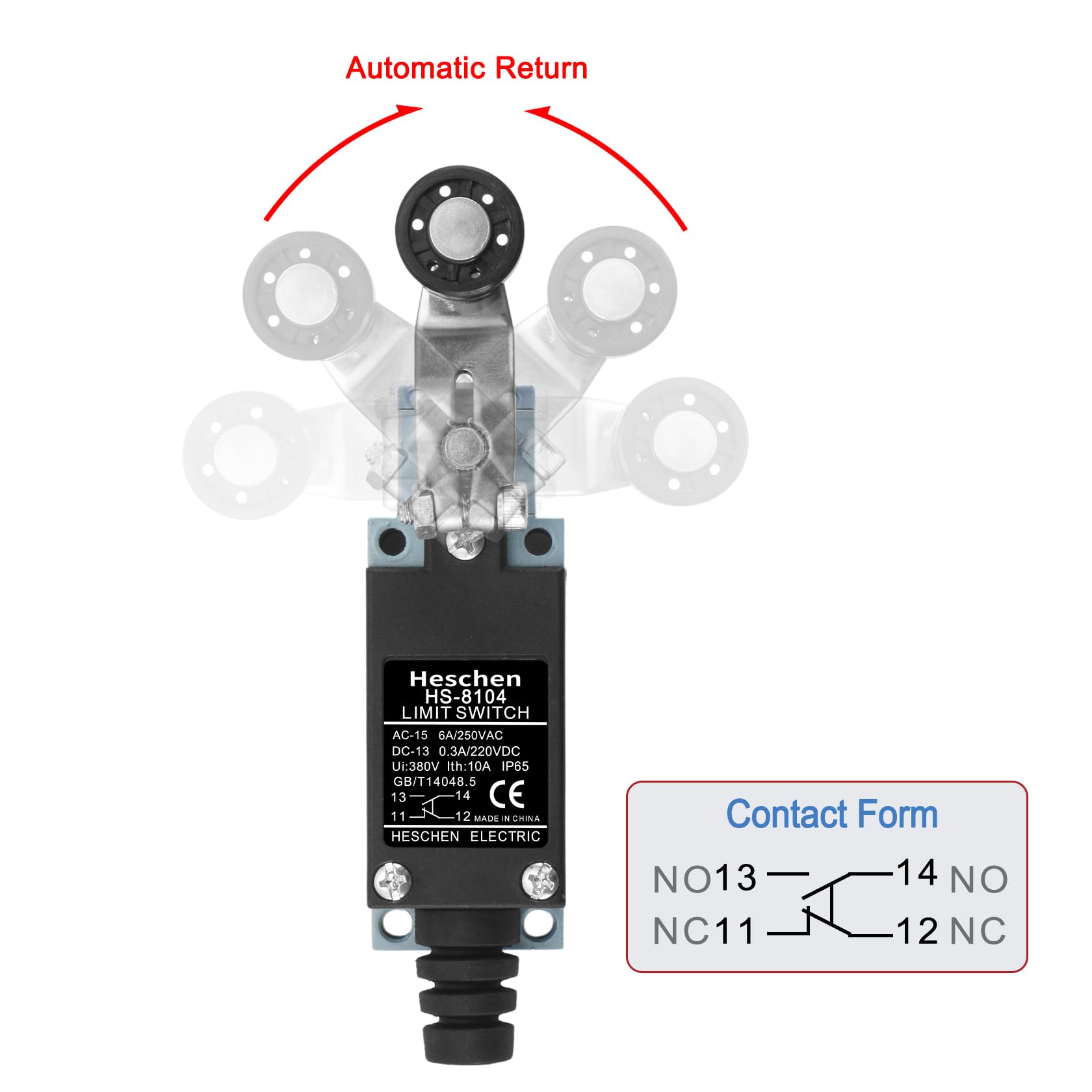 Amazon.co.jp: Heschen リミットスイッチ、HS-8104(TZ-8104