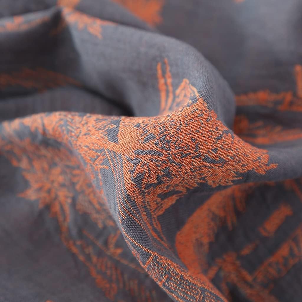 Vestaglia a kimono per uomo in cotone lungo e leggero, abbigliamento da notte, collo scialle, accappatoio con scollo a V