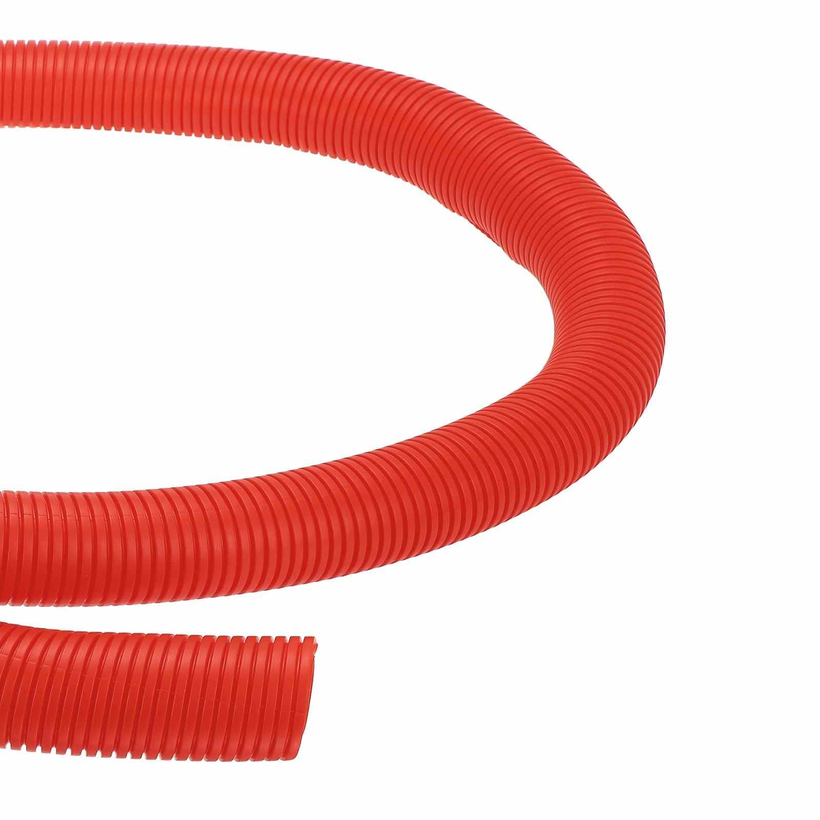 DMiotech 6.6ft Wire Loom Split Tubing 2 Inch, Cord Protectors from Pet Flexible Conduit Cable Management for Office Home Garden, Red
