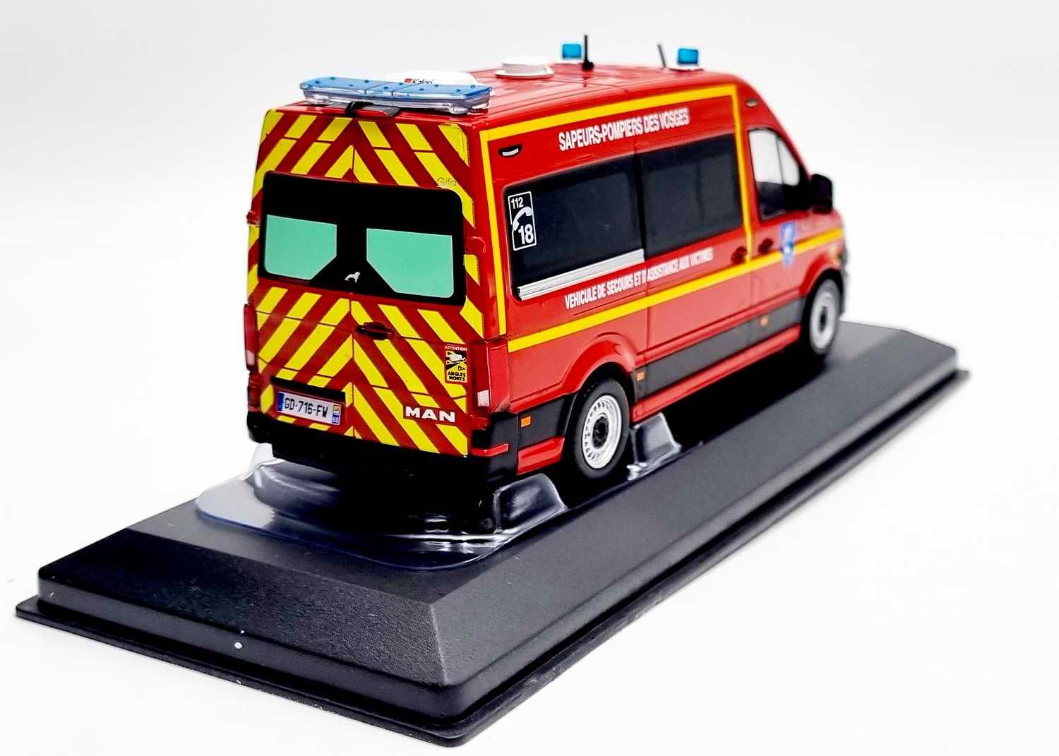 ODEON Volkswagen T6 Pompiers SDIS83 1/43 Limitée 504 Pièces