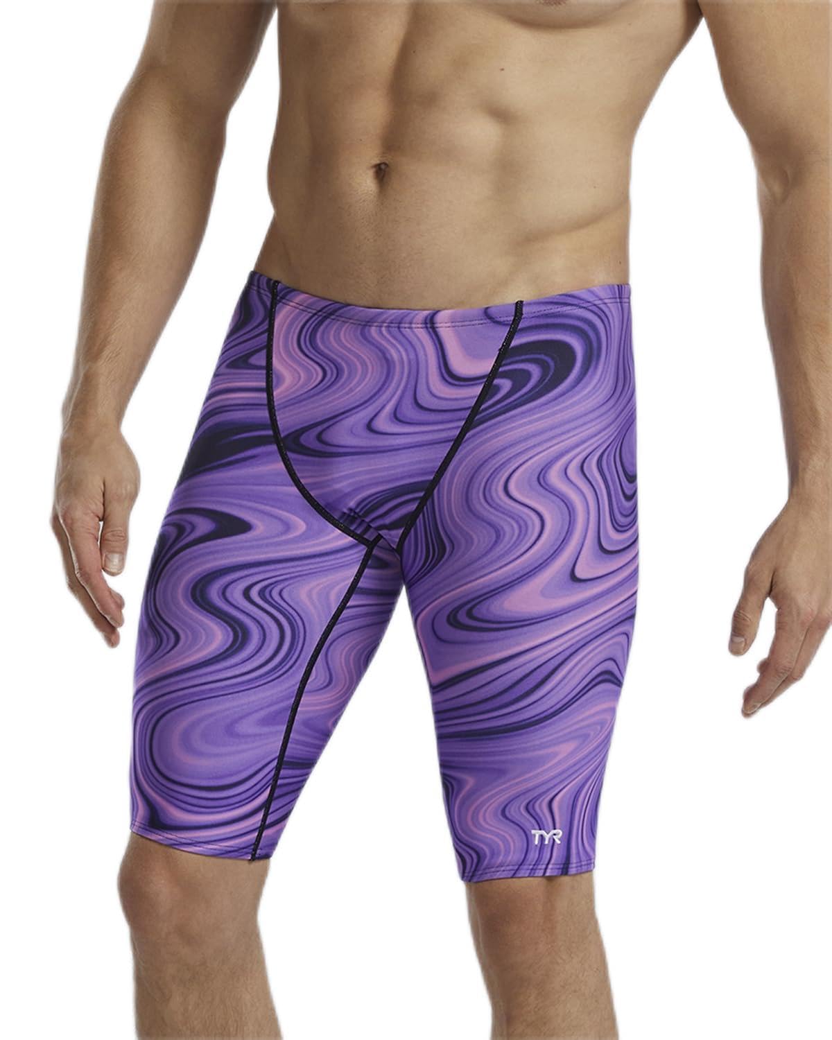Snapklik.com : TYR Mens Standard Durafast Elite Solid Jammer Swimsuit