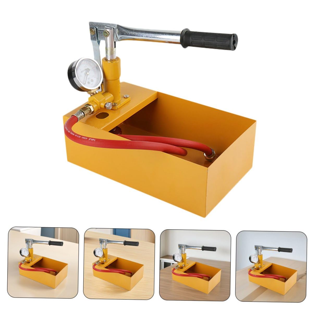 Bomba de Prueba de Presión Hidráulica Manual Manguera para Válvulas y Tuberías, Alta Eficiencia y Aleación de Aluminio para Tareas de Plomería Color Aleatorio