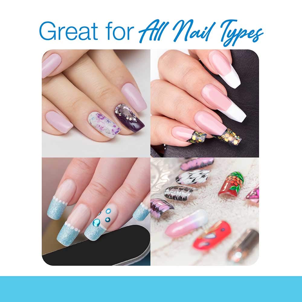 Flowery Lima de uñas desechable NEGRO MADERA CORE SIL/CARB 100 archivos por caja