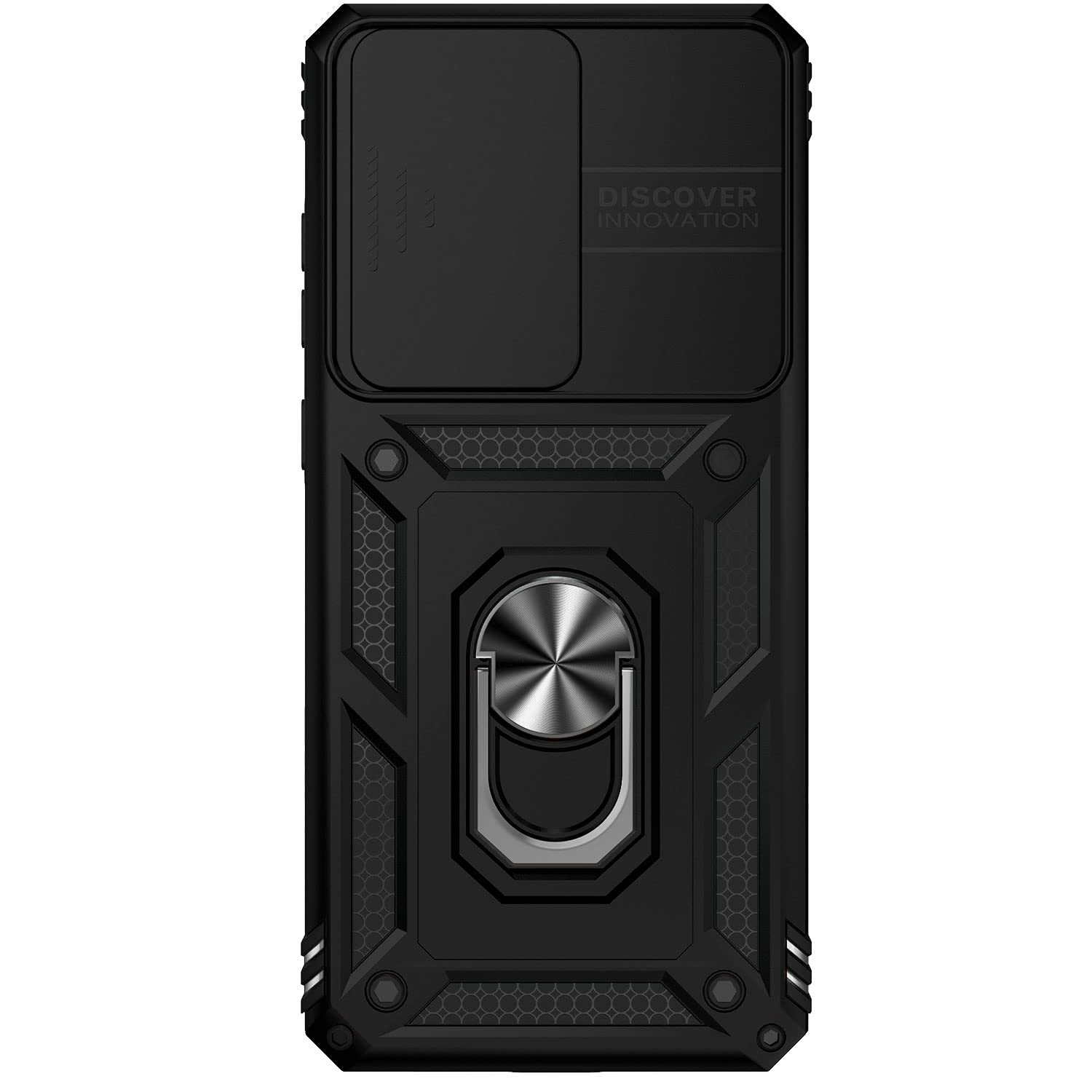 Jiyu Funda Compatible con Samsung Galaxy S20 Ultra 5G Carcasă Armor Militar Cubierta de Cámara Deslizante Proteger Fundas con 360 Full Protección Anillo Soporte Silicona Estuche Cover Case,Negro — view 9
