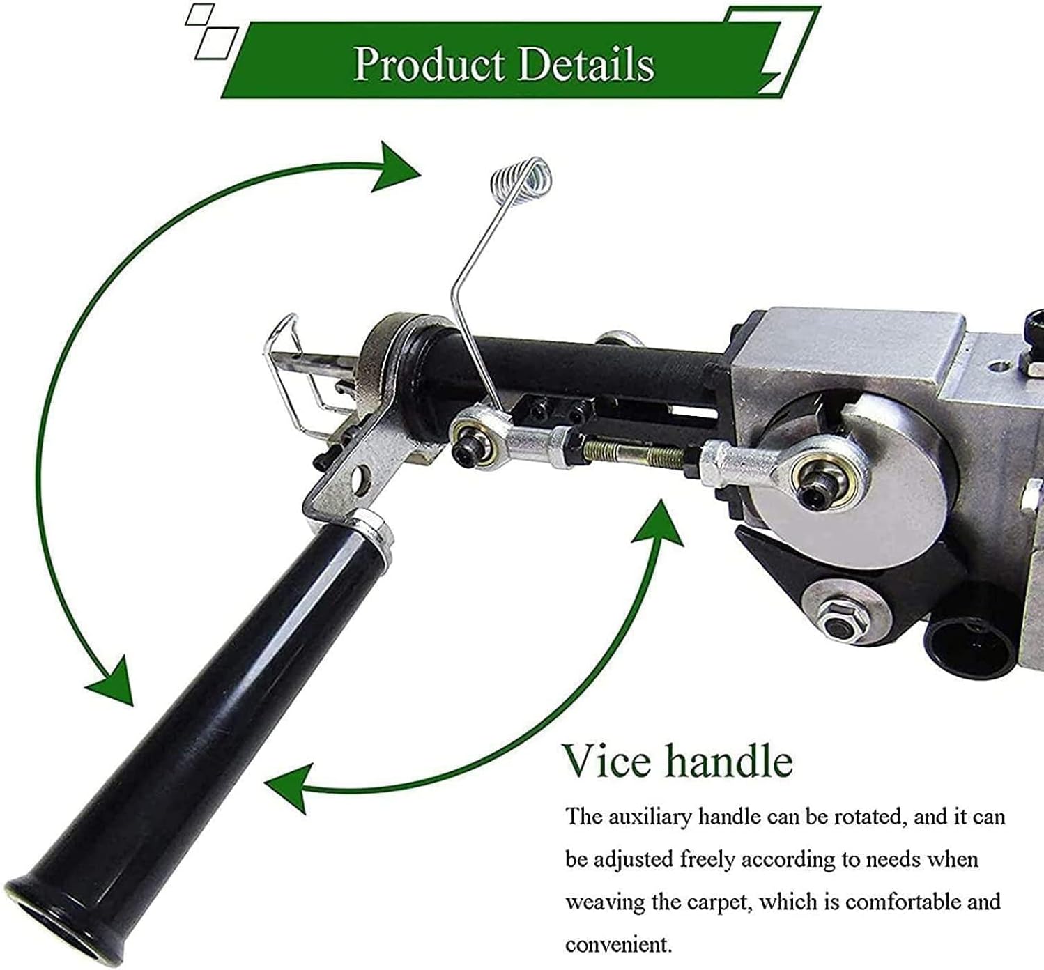 Cut Pile Rug Tufting Gun,Rug Gun Electric Carpet Machine Hand-Held Punch Tools Embroidery Machine,DIY Electric High Speed Carpet Weaving Machine, for Household/Commercial Use
